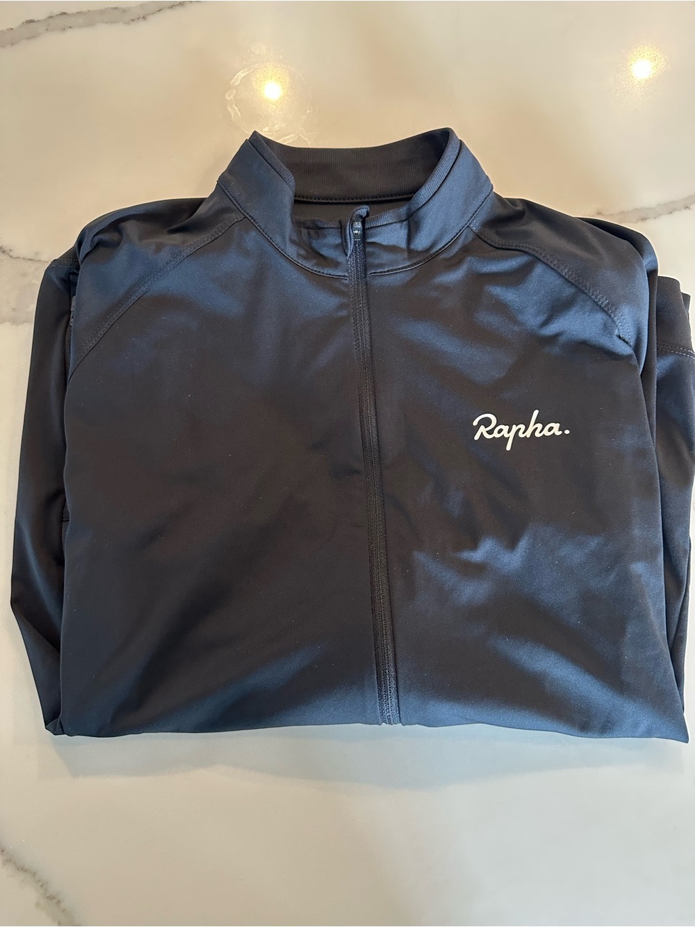 Rapha Black Zip-up Cycling Jersey